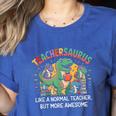 Dinosaurs Teachersaurus Like A Normal Teacher More Awesome Women's Heather T-Shirt Heather True Royal Dinosaurs Teachersaurus Like A Normal Teacher More Awesome Women's Heather T-Shirt Heather True Royal