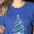 DNA Helix Christmas Tree Scientist Biology Science Teacher Women's Heather T-Shirt Heather True Royal DNA Helix Christmas Tree Scientist Biology Science Teacher Women's Heather T-Shirt Heather True Royal