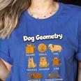 Dog Geometry Math Teacher Back To School STEM Humor Women's Heather T-Shirt Heather True Royal Dog Geometry Math Teacher Back To School STEM Humor Women's Heather T-Shirt Heather True Royal