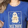 All Done Sign Language Ghost Speech Pathology Teacher Women's Heather T-Shirt Heather True Royal All Done Sign Language Ghost Speech Pathology Teacher Women's Heather T-Shirt Heather True Royal