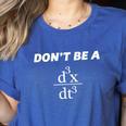 Don't Be A Jerk Math Scholar Teacher Nerd Women's Heather T-Shirt Heather True Royal Don't Be A Jerk Math Scholar Teacher Nerd Women's Heather T-Shirt Heather True Royal
