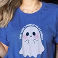 Dont Judge a Disability By Its Visibility Teacher Women's Heather T-Shirt Heather True Royal