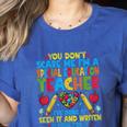 You Don't Scare Me I'm A Special Education Teacher SPED Women's Heather T-Shirt Heather True Royal You Don't Scare Me I'm A Special Education Teacher SPED Women's Heather T-Shirt Heather True Royal