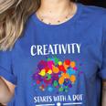 Dot Day Shirt Women Men Kids Girls Boys Teacher 2024 Dot Day Women's Heather T-Shirt Heather True Royal