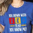 You Down With IEP Yeah You Know Me SPED Teacher Women's Heather T-Shirt Heather True Royal You Down With IEP Yeah You Know Me SPED Teacher Women's Heather T-Shirt Heather True Royal
