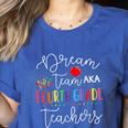 Dream Team Fourth Grade Teachers Back To School 4th Grade Women's Heather T-Shirt Heather True Royal Dream Team Fourth Grade Teachers Back To School 4th Grade Women's Heather T-Shirt Heather True Royal