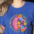 Dyslexia Different Perspective Reading Brain Floral Teacher Women's Heather T-Shirt Heather True Royal Dyslexia Different Perspective Reading Brain Floral Teacher Women's Heather T-Shirt Heather True Royal