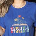 Dyslexia Teacher Awareness Dyslexic Dyslexics Dyslexia Women's Heather T-Shirt Heather True Royal Dyslexia Teacher Awareness Dyslexic Dyslexics Dyslexia Women's Heather T-Shirt Heather True Royal