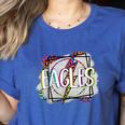 Eagles Teacher School Sports Fan Team Spirit Women's Heather T-Shirt Heather True Royal