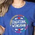 Educational Wingman Assistant Teaching a School Teacher Aide Women's Heather T-Shirt Heather True Royal Educational Wingman Assistant Teaching a School Teacher Aide Women's Heather T-Shirt Heather True Royal