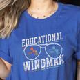 Educational Wingman Assisting Teacher Teaching Assistant Women's Heather T-Shirt Heather True Royal Educational Wingman Assisting Teacher Teaching Assistant Women's Heather T-Shirt Heather True Royal