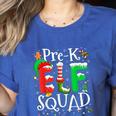 Elf Squad Pre-k Teacher Christmas Child Xmas Women's Heather T-Shirt Heather True Royal Elf Squad Pre-k Teacher Christmas Child Xmas Women's Heather T-Shirt Heather True Royal