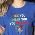 Emotional Intelligence Quote For School Counselor Teacher Women's Heather T-Shirt Heather True Royal