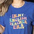 In My English Teacher Era Retro Back To School Literature Men Women Women's Heather T-Shirt Heather True Royal In My English Teacher Era Retro Back To School Literature Men Women Women's Heather T-Shirt Heather True Royal