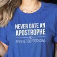 English Teacher Grammar Pun Shirt Women's Heather T-Shirt Heather True Royal English Teacher Grammar Pun Shirt Women's Heather T-Shirt Heather True Royal