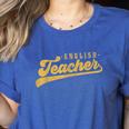 English Teacher Men Women Vintage Graphic English Teacher Women's Heather T-Shirt Heather True Royal