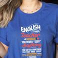 English Teacher Women's Heather T-Shirt Heather True Royal