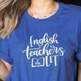 English Teachers Are Lit Teacher Appreciation Women's Heather T-Shirt Heather True Royal
