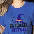 ESL Teacher Witch Halloween Matching Group Costume Women's Heather T-Shirt Heather True Royal ESL Teacher Witch Halloween Matching Group Costume Women's Heather T-Shirt Heather True Royal