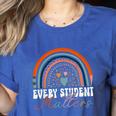 Every Student Matters Paraprofessional Support Teacher Women's Heather T-Shirt Heather True Royal Every Student Matters Paraprofessional Support Teacher Women's Heather T-Shirt Heather True Royal