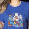 Everyone Communicates Differently Halloween SLP Sped Teacher Women's Heather T-Shirt Heather True Royal