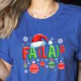 FA LA 8 Christmas Santa FA La Math Teacher Student Women's Heather T-Shirt Heather True Royal FA LA 8 Christmas Santa FA La Math Teacher Student Women's Heather T-Shirt Heather True Royal