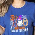 Fab Boo Lous Infant Teacher Halloween Costume Women's Heather T-Shirt Heather True Royal