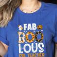 Faboolous ESL ESOL Teacher Spooky Teacher Halloween Costume For Men Women Women's Heather T-Shirt Heather True Royal