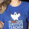 Faboolous Substitute Teacher Halloween Costume Women's Heather T-Shirt Heather True Royal