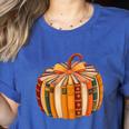 Fall Book Halloween Costume Autumn Pumpkin Teacher Kids Women's Heather T-Shirt Heather True Royal