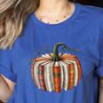 Fall Book Pumpkin Retro Reading Halloween Teacher Librarian Women's Heather T-Shirt Heather True Royal Fall Book Pumpkin Retro Reading Halloween Teacher Librarian Women's Heather T-Shirt Heather True Royal