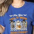 Are You Fall o Ween Directions Halloween Skeleton Teacher Women's Heather T-Shirt Heather True Royal Are You Fall o Ween Directions Halloween Skeleton Teacher Women's Heather T-Shirt Heather True Royal