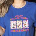 Are You Fall-O-Ween Directions Halloween Teacher Ghost Women's Heather T-Shirt Heather True Royal