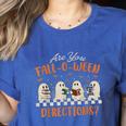 Are You Fall-O-Ween Directions Halloween TeacherGhost Book Women's Heather T-Shirt Heather True Royal Are You Fall-O-Ween Directions Halloween TeacherGhost Book Women's Heather T-Shirt Heather True Royal