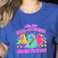 Are You Fall-O-Ween Directions Teacher Ghost Halloween Women's Heather T-Shirt Heather True Royal Are You Fall-O-Ween Directions Teacher Ghost Halloween Women's Heather T-Shirt Heather True Royal
