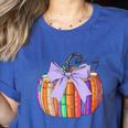 Fall Pumpkin Books Lover Halloween Teacher Teaching Staff Women's Heather T-Shirt Heather True Royal Fall Pumpkin Books Lover Halloween Teacher Teaching Staff Women's Heather T-Shirt Heather True Royal