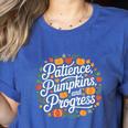 Fall Special Education Teacher Pumpkin Autumn Halloween Women's Heather T-Shirt Heather True Royal