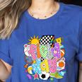 Field Day Fun Day Let The Games Begin Field Trip Teacher Kid Women's Heather T-Shirt Heather True Royal Field Day Fun Day Let The Games Begin Field Trip Teacher Kid Women's Heather T-Shirt Heather True Royal