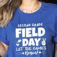 Field Day Second 2nd Grade Orange 2025 Boy Girl Teacher Women's Heather T-Shirt Heather True Royal Field Day Second 2nd Grade Orange 2025 Boy Girl Teacher Women's Heather T-Shirt Heather True Royal