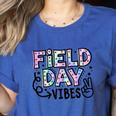 Field Day Vibes For Teacher Kids Happy Field Day 2025 Women's Heather T-Shirt Heather True Royal