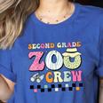 Field Zoo Trip Shirt For Teacher Second Grade Crew Women's Heather T-Shirt Heather True Royal