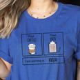 First Coffee Then IEP Teacher SPED Teacher Coffee Lover Women's Heather T-Shirt Heather True Royal First Coffee Then IEP Teacher SPED Teacher Coffee Lover Women's Heather T-Shirt Heather True Royal