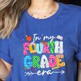 In My Fourth Grade Era 4th Grade Girl Teacher Back To School Women's Heather T-Shirt Heather True Royal In My Fourth Grade Era 4th Grade Girl Teacher Back To School Women's Heather T-Shirt Heather True Royal