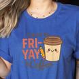 Friyay Teacher Coffee Friday School Cute Fri Yay Women's Heather T-Shirt Heather True Royal