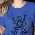 Frog Dissection Biology Anatomy Lab Science Teacher Women's Heather T-Shirt Heather True Royal Frog Dissection Biology Anatomy Lab Science Teacher Women's Heather T-Shirt Heather True Royal
