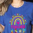 Future Kids Career Teacher Rainbow Boy Girl Graduations Women's Heather T-Shirt Heather True Royal Future Kids Career Teacher Rainbow Boy Girl Graduations Women's Heather T-Shirt Heather True Royal