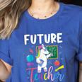 Future Teacher School Teacher Female Women's Heather T-Shirt Heather True Royal Future Teacher School Teacher Female Women's Heather T-Shirt Heather True Royal