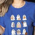Ghost Speech Therapy Teacher Spooky Season Halloween Women's Heather T-Shirt Heather True Royal Ghost Speech Therapy Teacher Spooky Season Halloween Women's Heather T-Shirt Heather True Royal