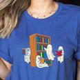 Ghosts Reading Books Teacher Halloween Librarian Boooks Women's Heather T-Shirt Heather True Royal Ghosts Reading Books Teacher Halloween Librarian Boooks Women's Heather T-Shirt Heather True Royal
