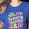 In My Glowing Teacher Era Teaching Back To School Women's Heather T-Shirt Heather True Royal In My Glowing Teacher Era Teaching Back To School Women's Heather T-Shirt Heather True Royal